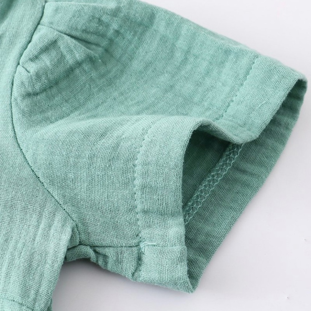 Basic Linen Baby Romper - Picture 3 of 5
